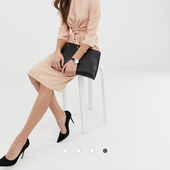 NWT ASOS Pink tie front dress - Picture 2 of 6